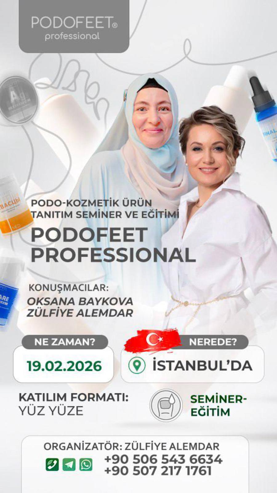 Podofeet ürün tanıtımı ve workshop afişi